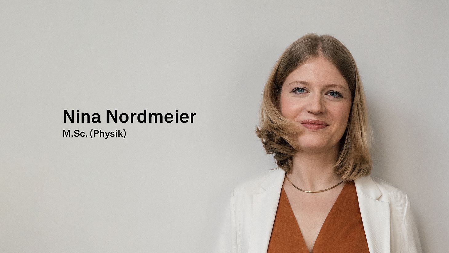 M.Sc. (Physics) Nina Nordmeier