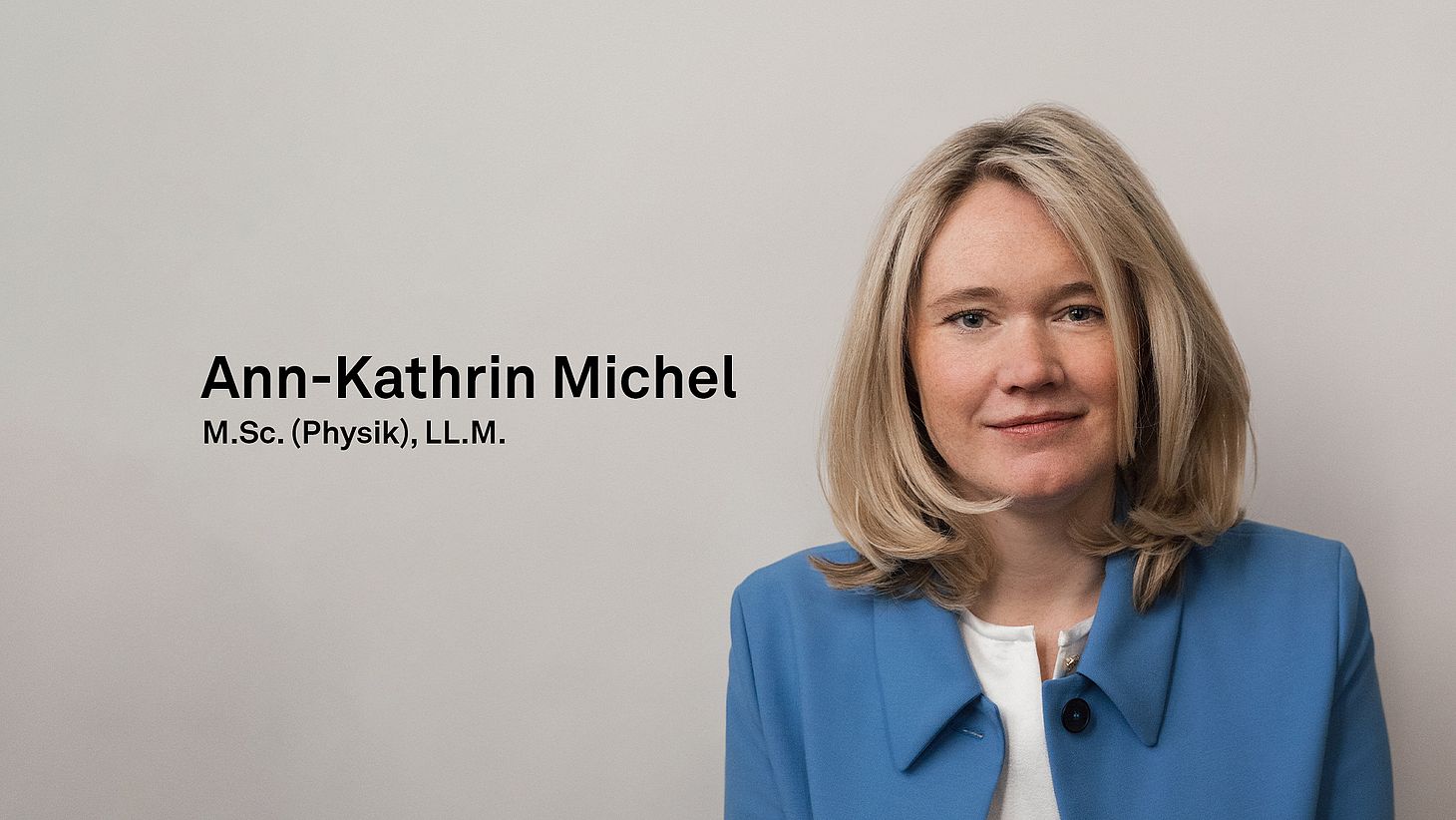 M.Sc. (Physics), LL.M. Ann-Kathrin Michel